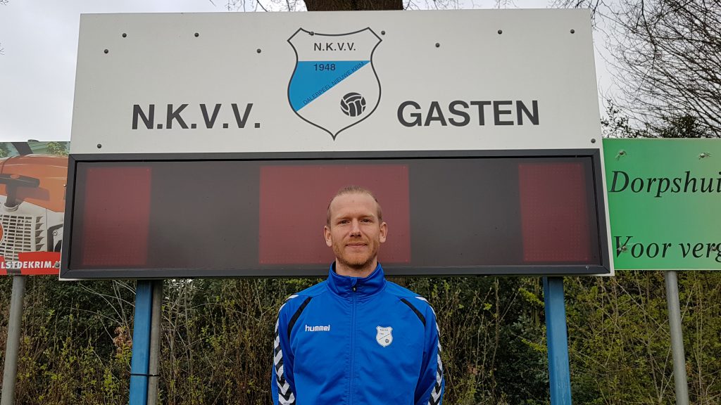 Patrick Biesbrouck is al zes jaar actief als voetballer bij NKVV...